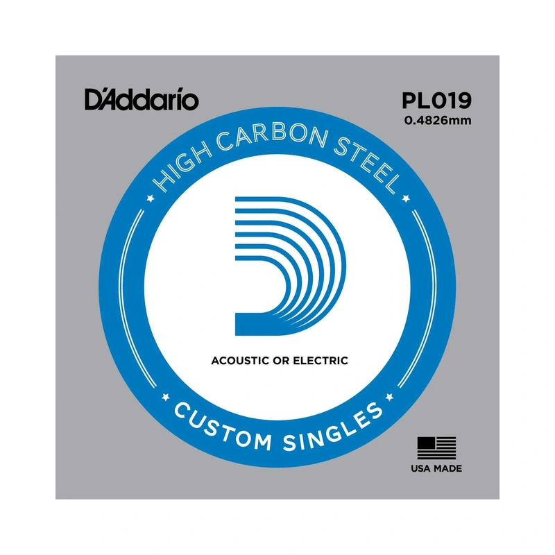 D'Addario PL019 High Carbon Steel Single String