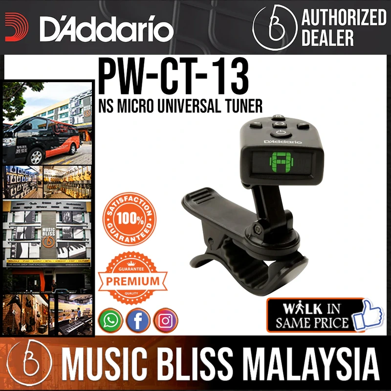 D'Addario PW-CT-13 NS Micro Universal Tuner