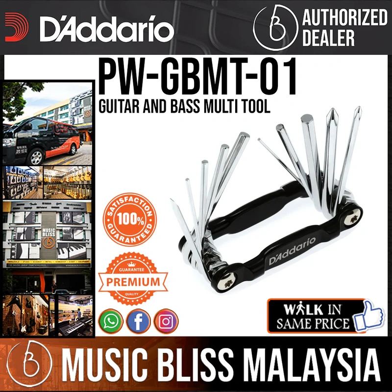 D'Addario PW-GBMT-01 Guitar and Bass Multi Tool