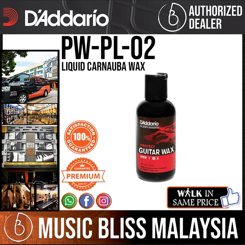 D'Addario PW-PL-02 Liquid Carnauba Wax