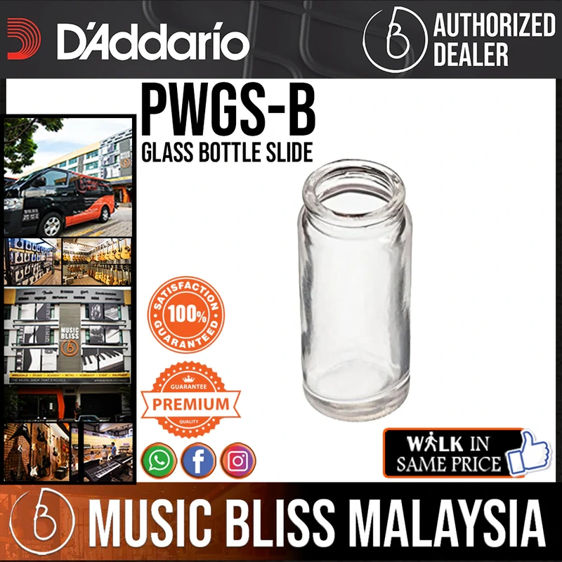 D'Addario PWGS-B Glass Bottle Slide