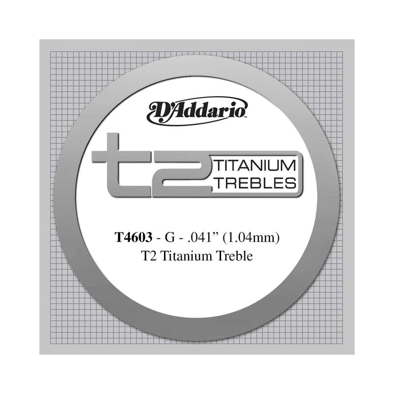 D'Addario T4603 T2 Titanium Single Guitar String