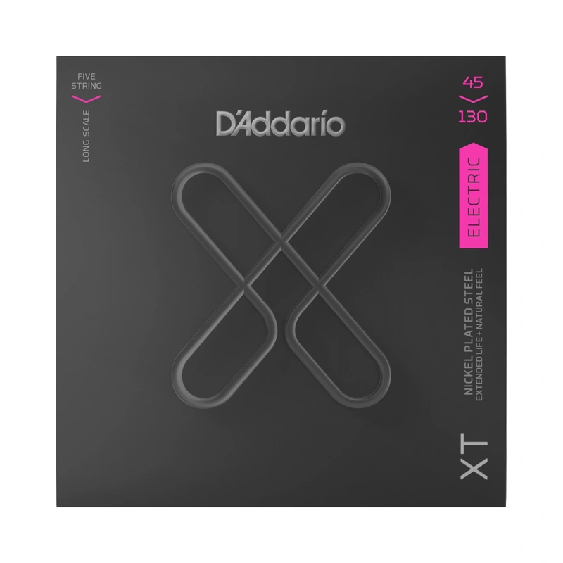 D'Addario XT Nickel Regular Light Gauge 5-String Electric Bass Guitar Strings