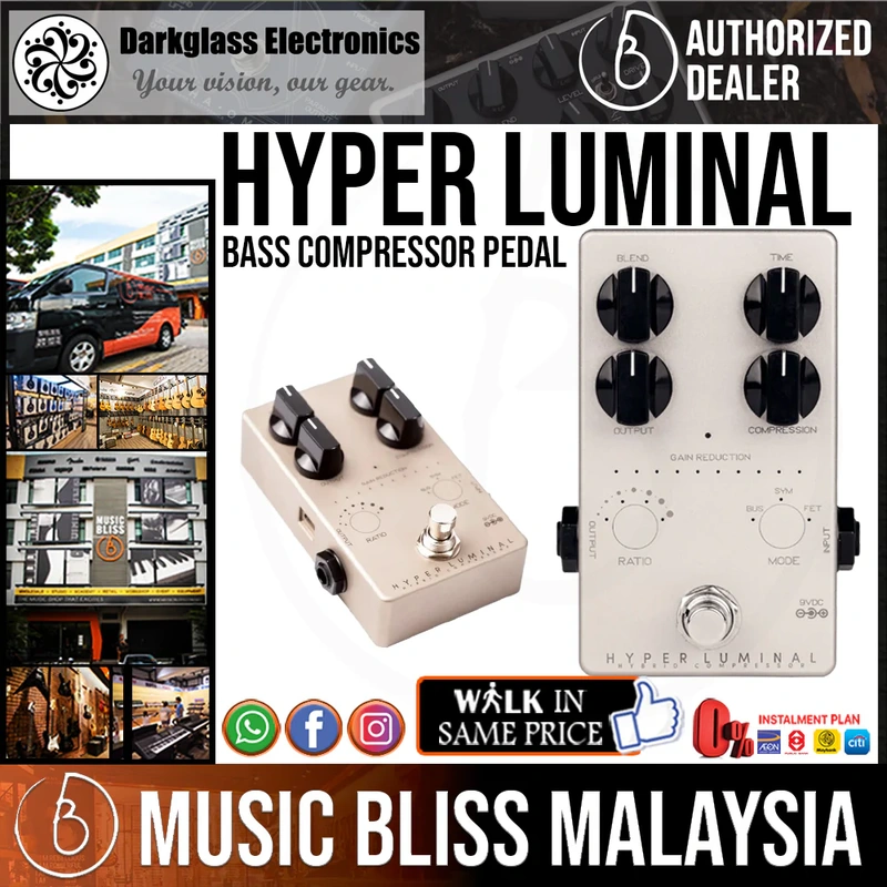 Darkglass Hyper Luminal Bass Compressor Pedal