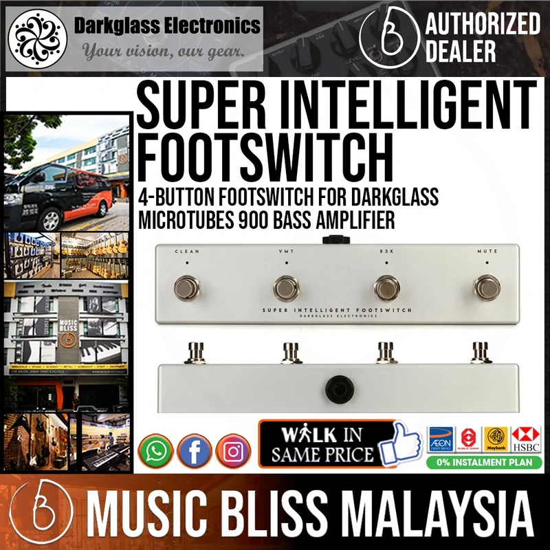 Darkglass Super Intelligent Footswitch for Microtubes 900 Bass Head
