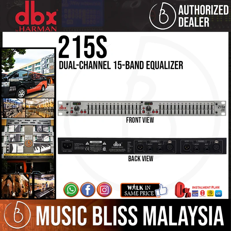 Dbx 215s Dual-channel 15-band Equalizer