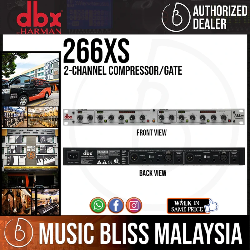 Dbx 266XS 2-channel Compressor/Gate