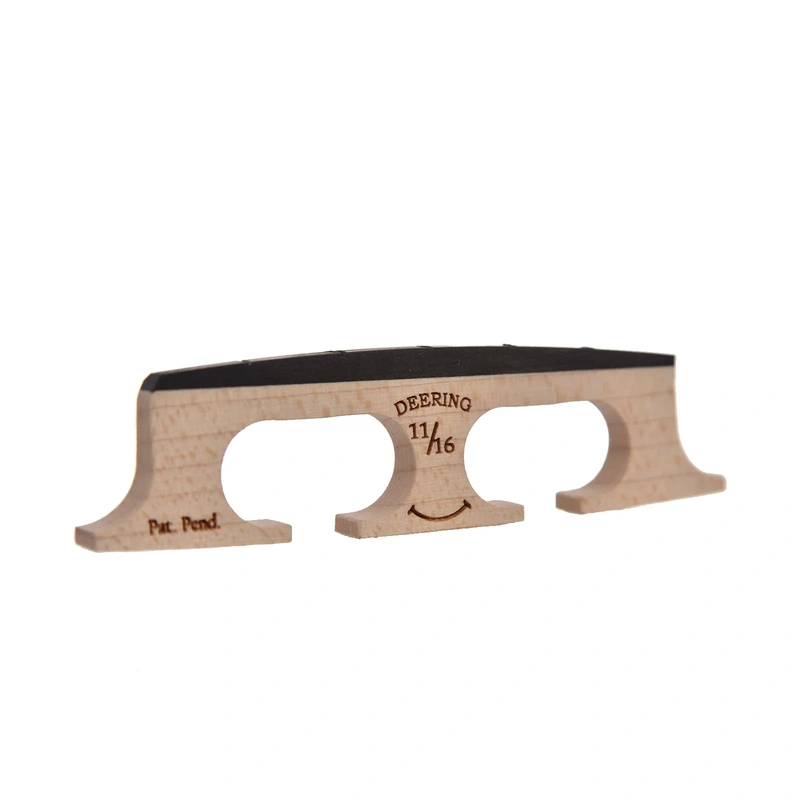 Deering 11/16" Smile Banjo Bridge with Curved Feet, Radiused