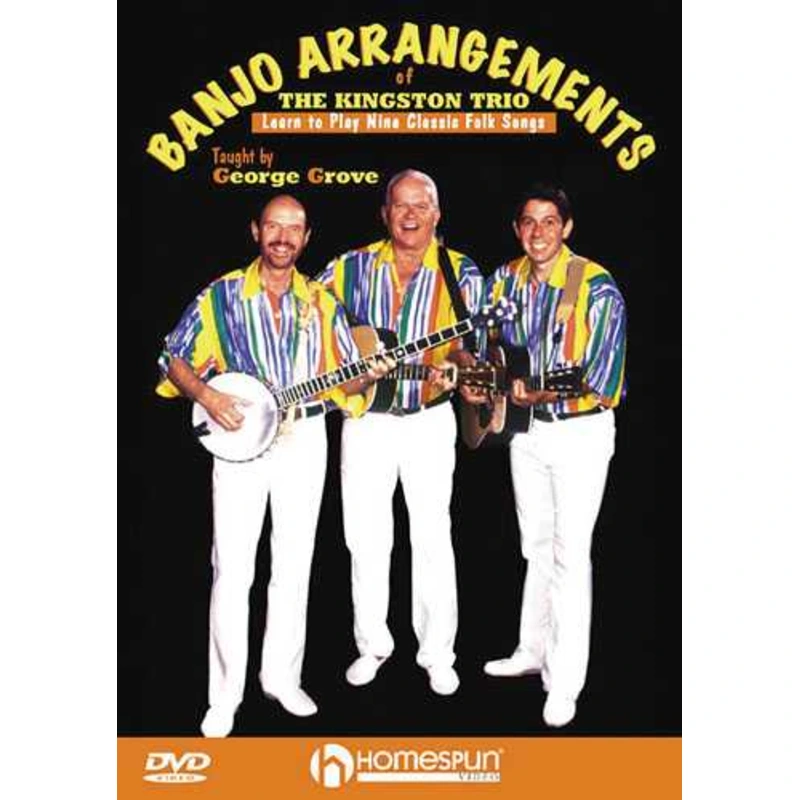 DIGITAL DOWNLOAD ONLY - Banjo Arrangements of the Kingston Trio - Learn to Play Nine Classic Folk Songs