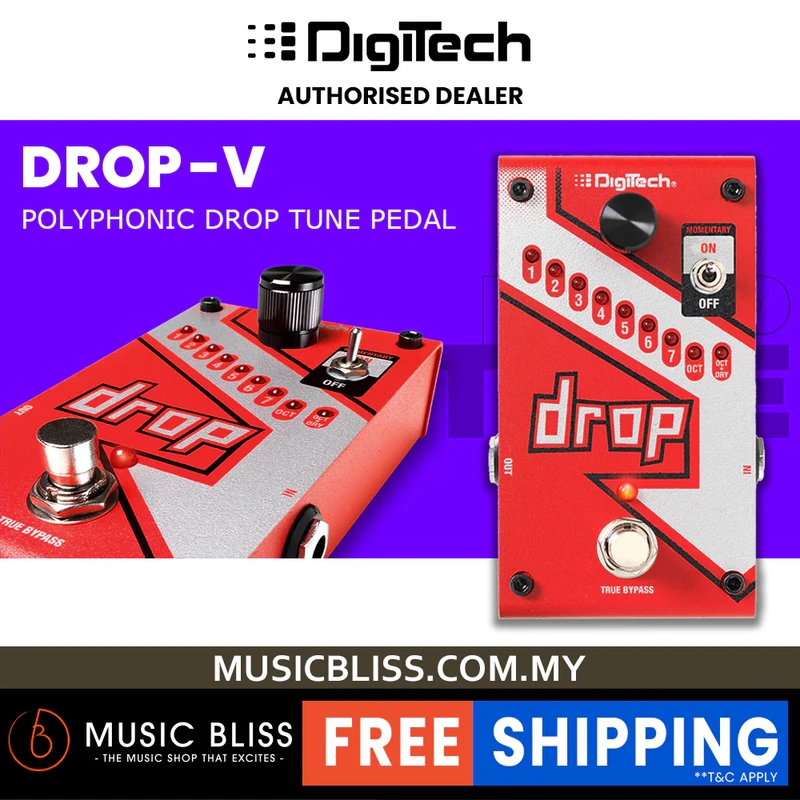 DigiTech Drop Polyphonic Drop Tune Pitch-Shift Pedal