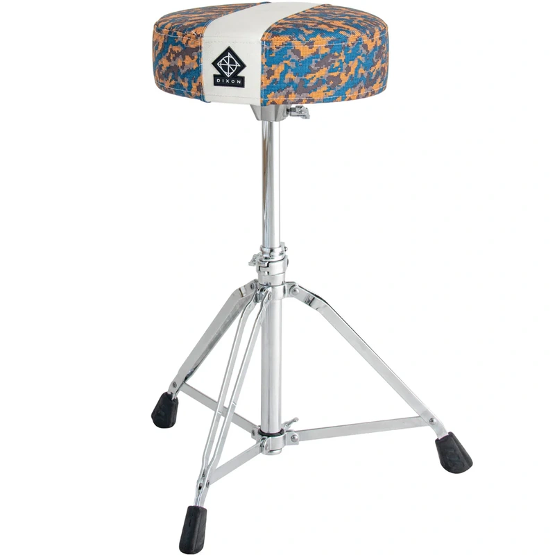 Dixon PSN-802 Round Drum Throne - Gold Camo