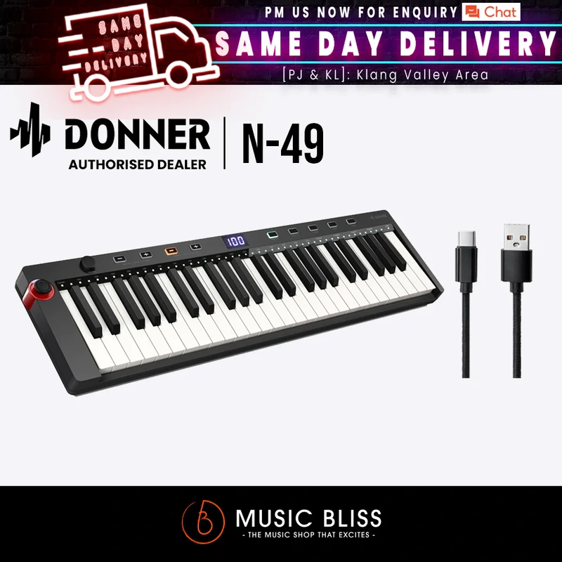 Donner N-49 USB Small Portable MIDI Keyboard Controller