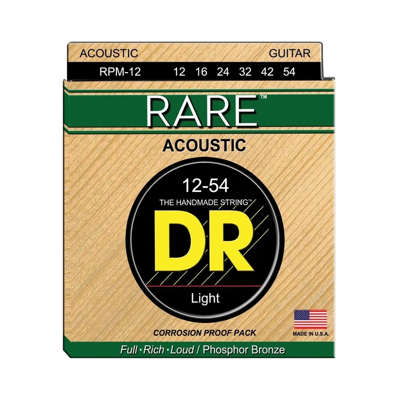 DR RPM12 Rare Phosphor Bronze 6-String Acoustic Guitar Set
