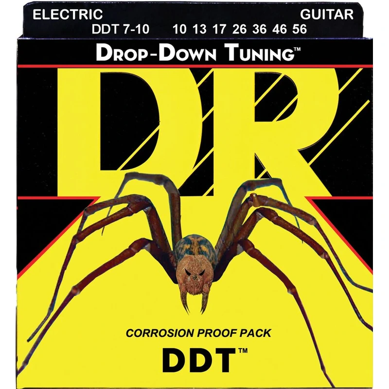 DR Strings Drop Down Tuning 7 String Electric Guitar Strings (10-56)