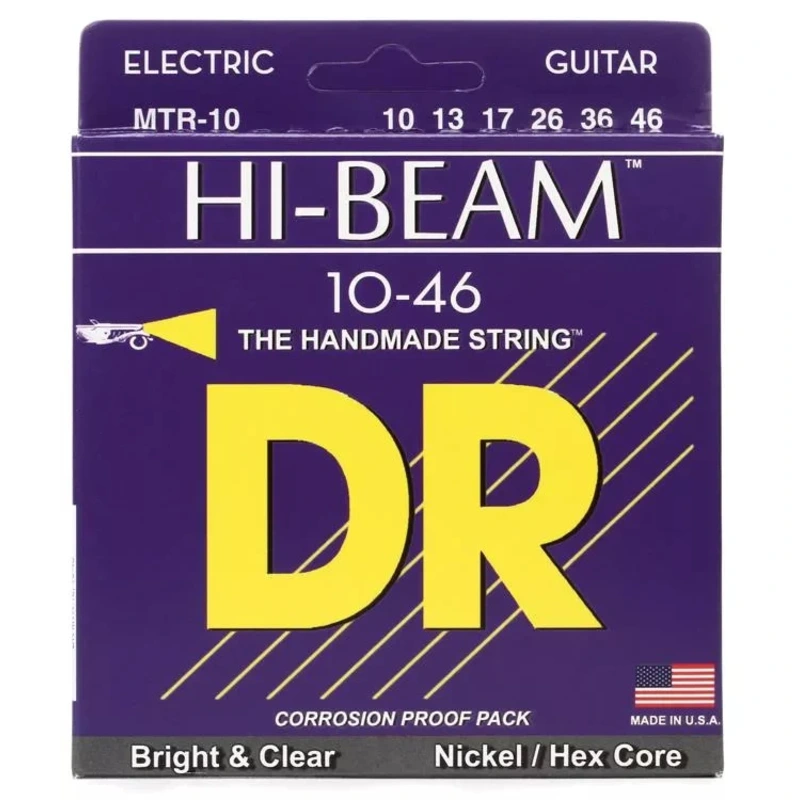 DR Strings MTR-10 Hi-Beam Nickel Plated Electric Strings - .010-.046 Medium