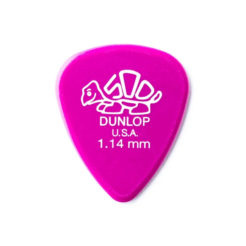 Dunlop Delrin 500 Standard 1.14MM Flatpick Player's Pack, 12 Picks
