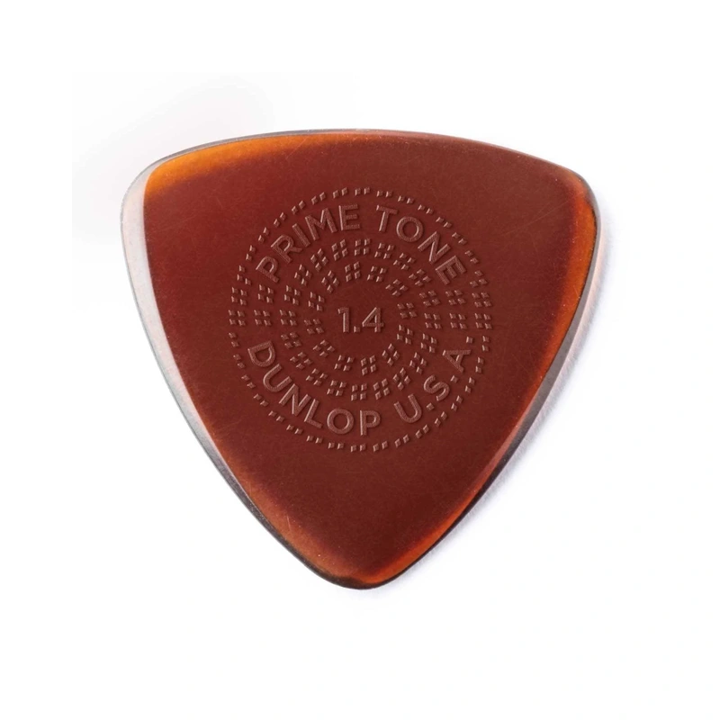 Dunlop Primetone Sculpted Plectra, Ultex Small Triangle with Grip 1.40MM Thick, Three Pack