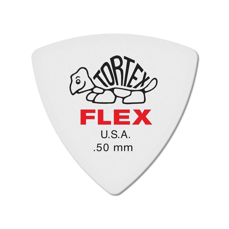 Dunlop Tortex Flex Triangle .50MM Flatpick Player's Pack, 6 Picks