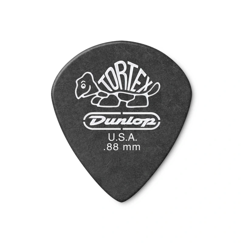 Dunlop Tortex Pitch Black Jazz .88MM Picks, Player's Pack of 12