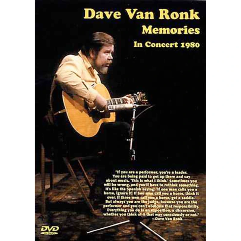DVD - Dave Van Ronk: Memories -- In Concert 1980