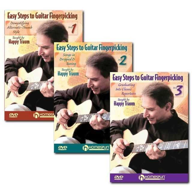 DVD - Easy Steps to Guitar Fingerpicking: Three DVD Set