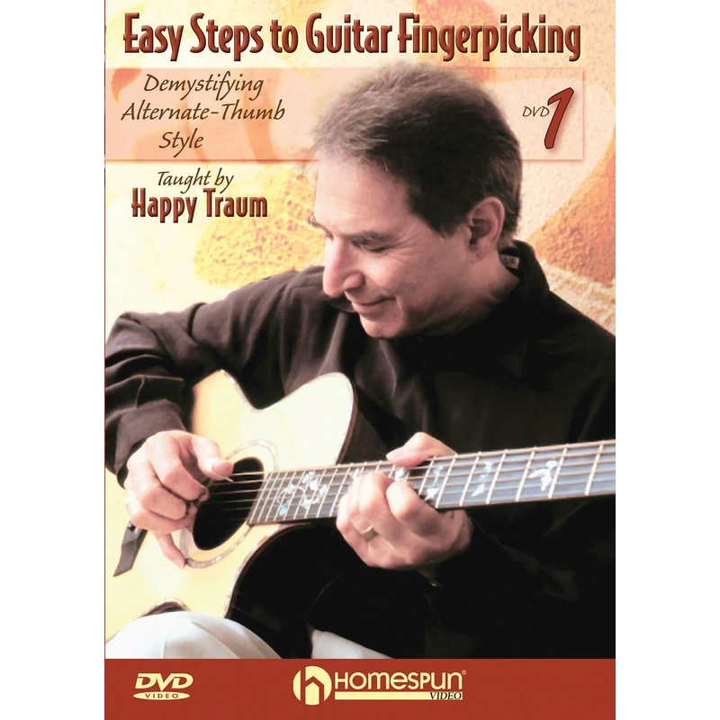DVD - Easy Steps to Guitar Fingerpicking: Vol. 1 - Demystifying Alternate Thumb Style