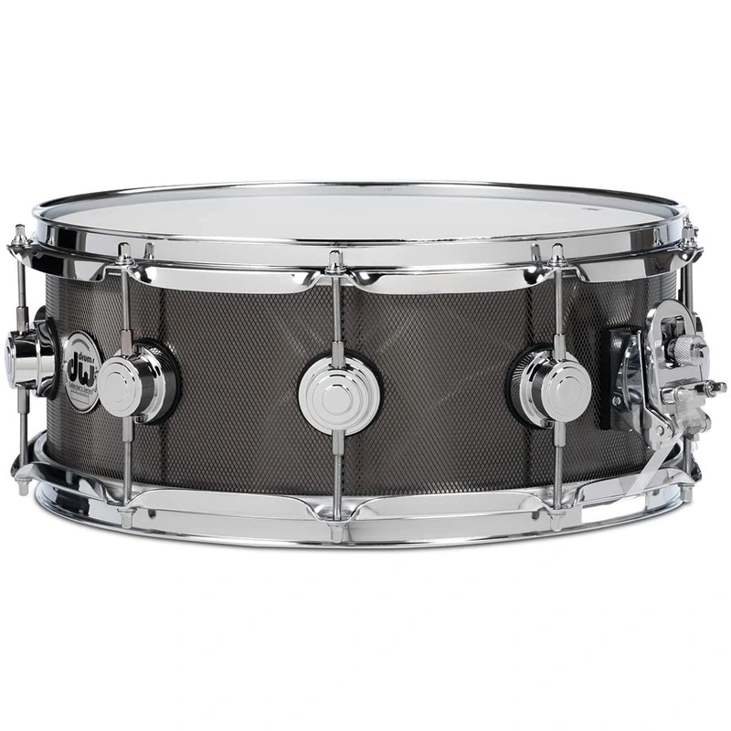 DW 6.5" x 14" Collector's Series Knurled Black Nickel Over Steel Snare