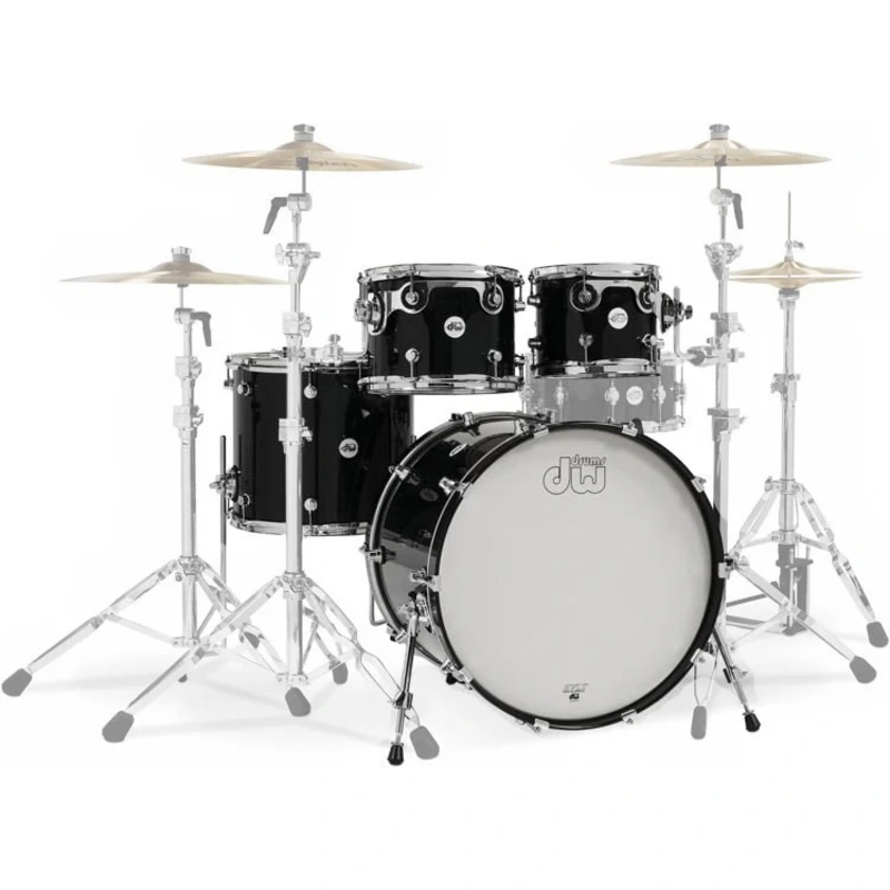 DW DDLG2214PB Design Series 4-piece Shell Pack - Piano Black