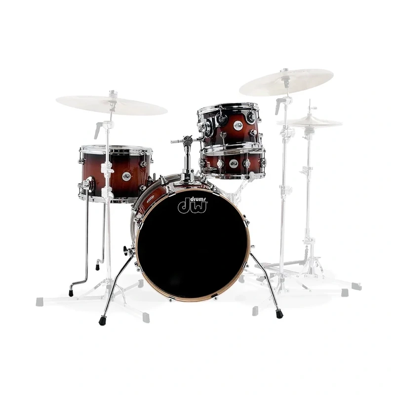DW Design Series Mini-Pro 4 Piece Shell Pack - Tobacco Burst