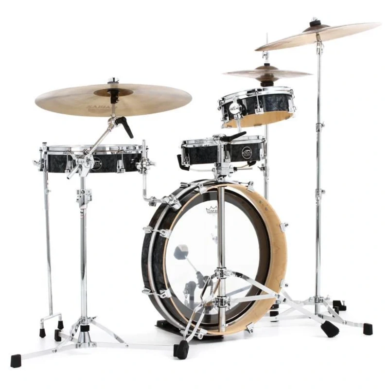 DW Performance Series Low Pro 4-piece Shell Pack - Black Diamond Finish Ply