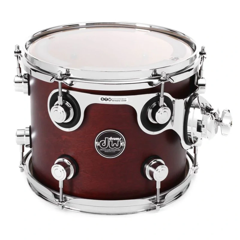 DW Performance Series Mounted Tom - 8" x 10" Tobacco Satin Oil