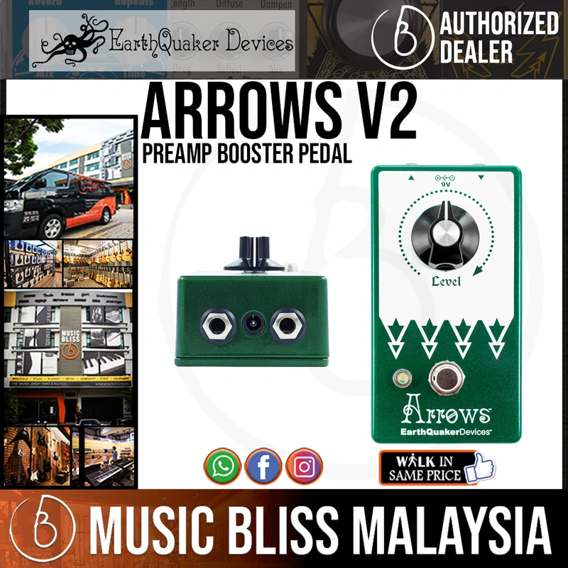 EarthQuaker Devices Arrows V2 Preamp Booster Pedal