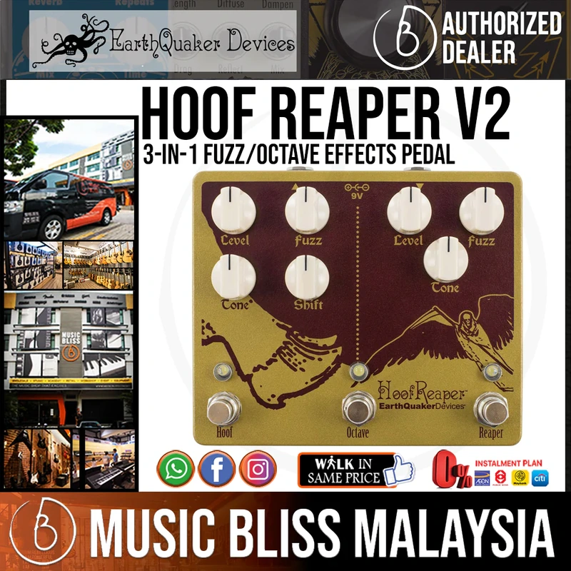 EarthQuaker Devices Hoof Reaper V2 Dual Fuzz Pedal