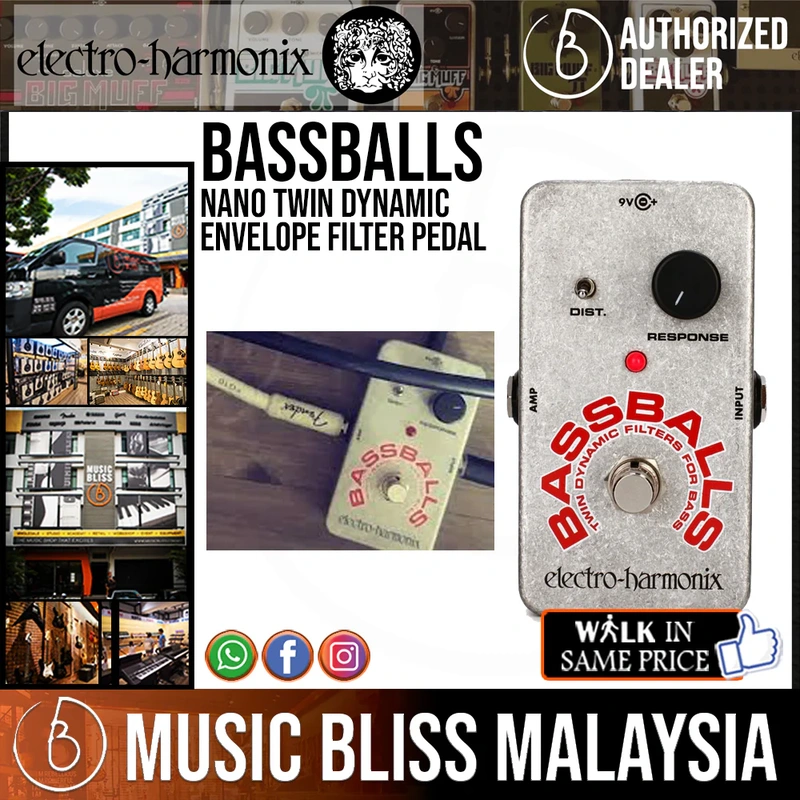Electro Harmonix Bassballs Nano Twin Dynamic Envelope Filter Pedal