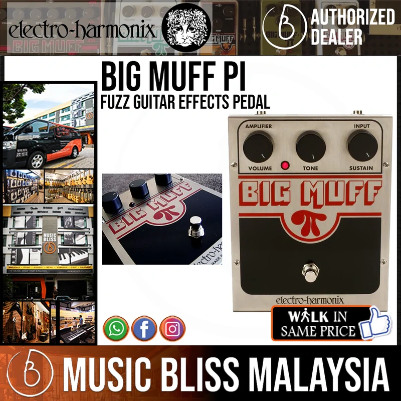 Electro Harmonix Big Muff Pi Fuzz Guitar Effects Pedal