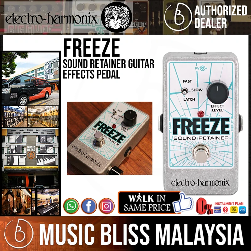 Electro Harmonix Freeze Sound Retainer Guitar Effects Pedal