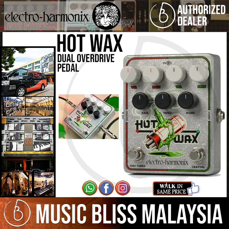 Electro Harmonix Hot Wax Dual Overdrive Pedal