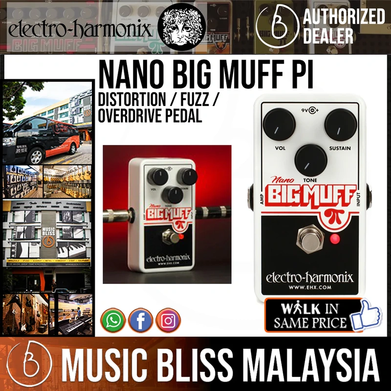 Electro Harmonix Nano Big Muff Pi Distortion / Fuzz / Overdrive Pedal