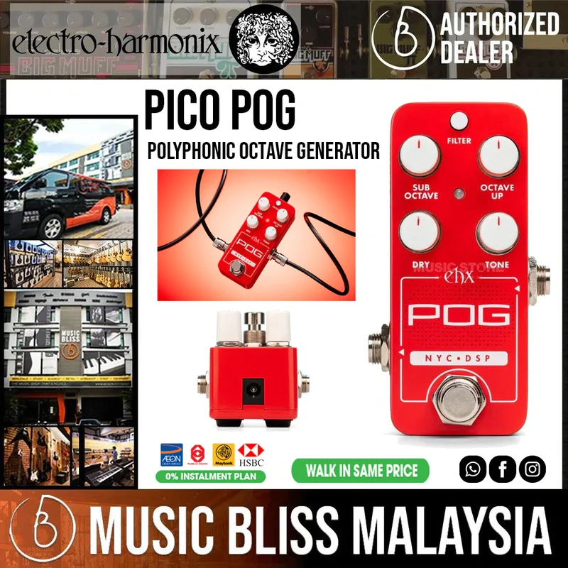 Electro Harmonix Pico POG Polyphonic Octave Generator Pedal