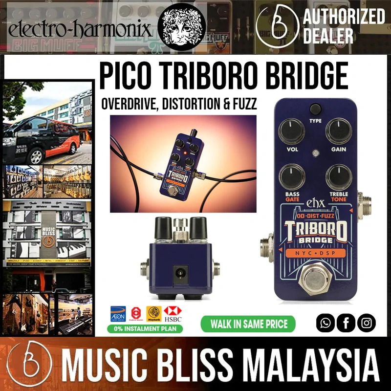 Electro Harmonix Pico Triboro Bridge Tri-mode Drive Pedal