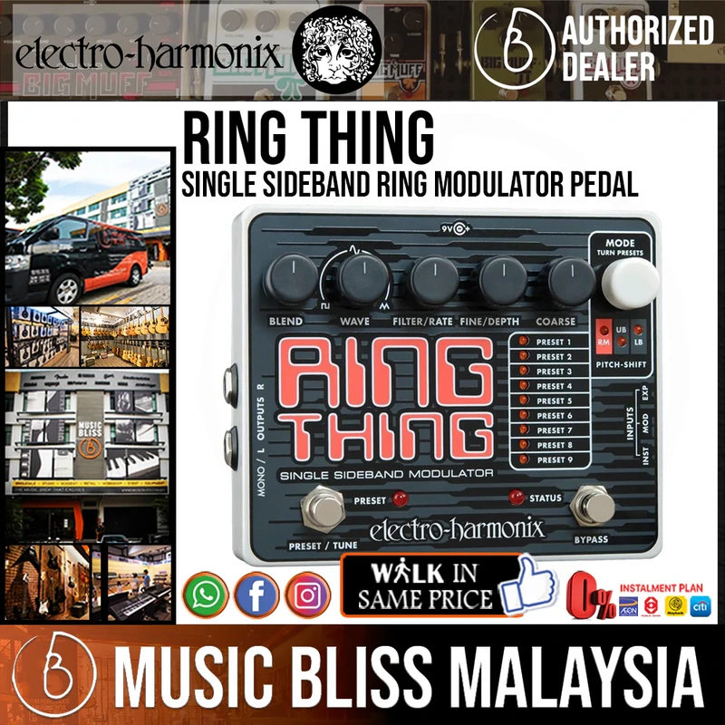 Electro Harmonix Ring Thing Single Sideband Ring Modulator Pedal