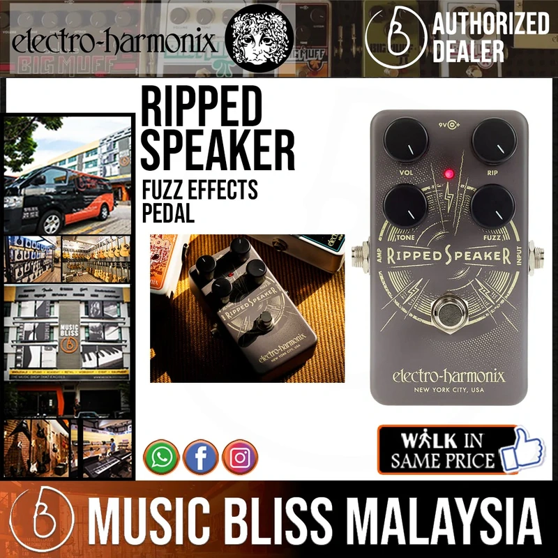 Electro Harmonix Ripped Speaker Fuzz Pedal