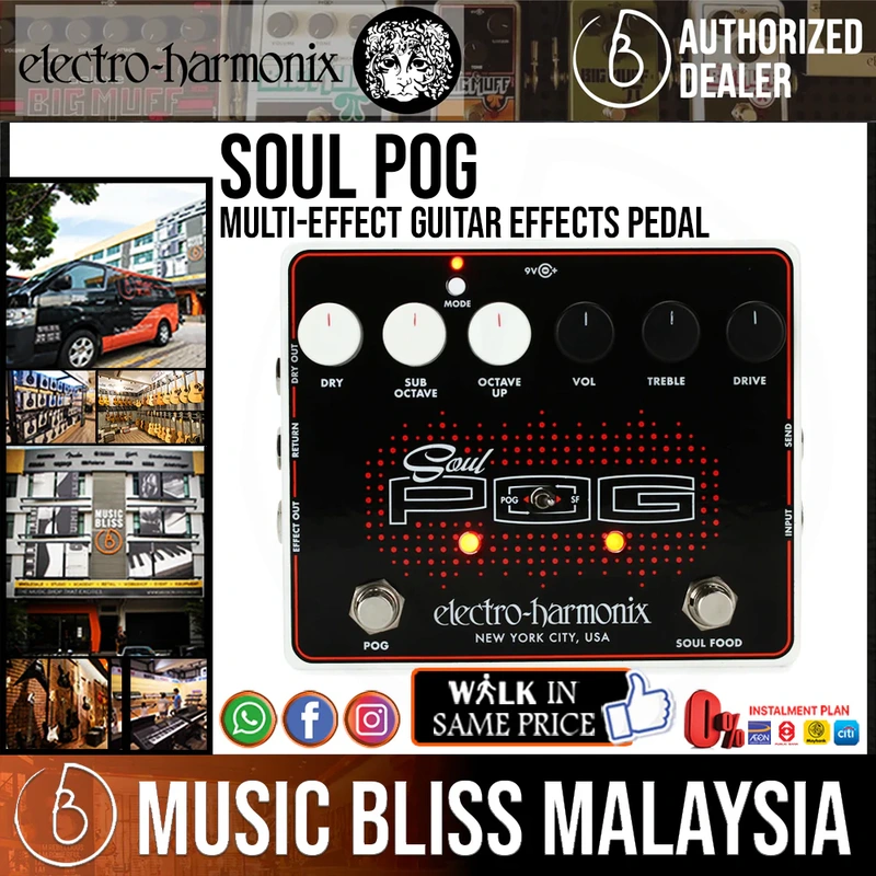 Electro Harmonix Soul POG Multi-Effect Guitar Effects Pedal
