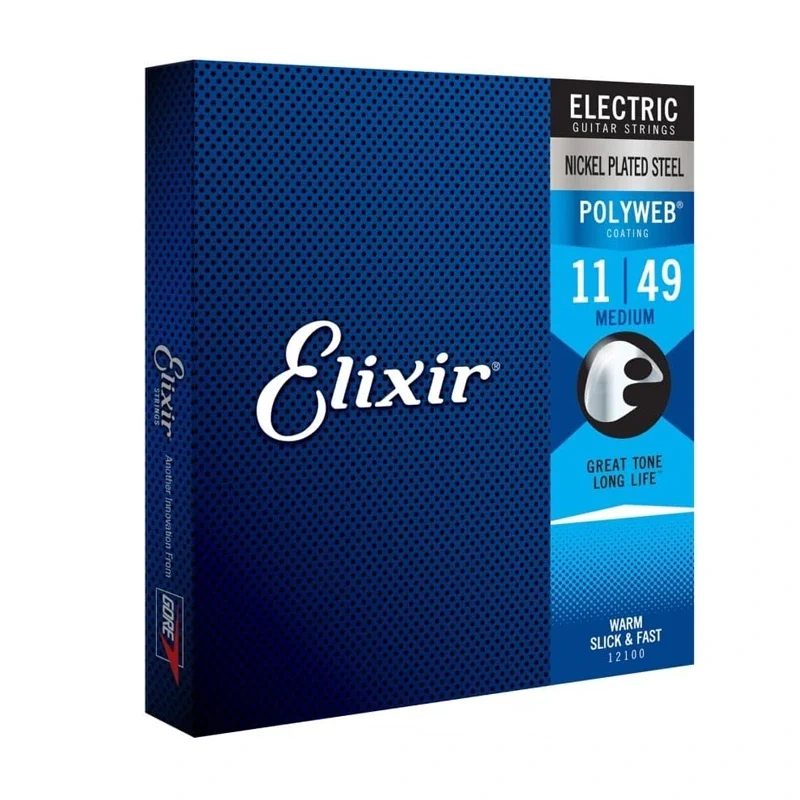 Elixir 12100 11-49 Polyweb Coated Electric Guitar Strings