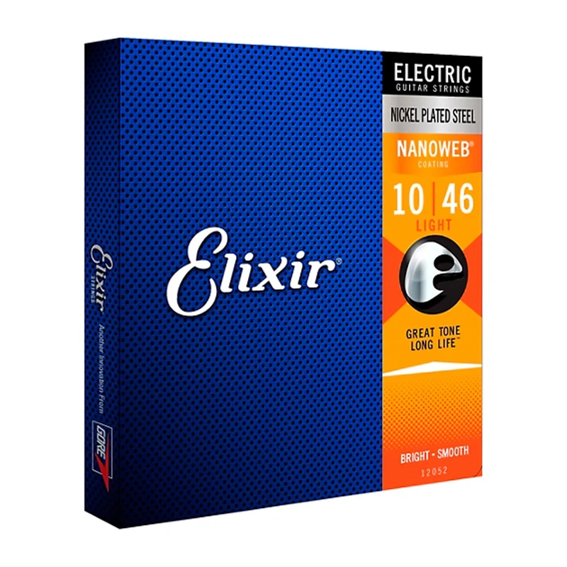 Elixir Electric Guitar Strings with NANOWEB Coating, Light (.010-.046)