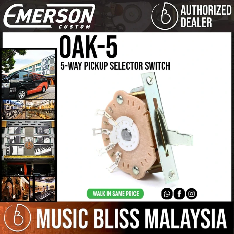 Emerson Custom Oak Grigsby Lever Switch - 5-way
