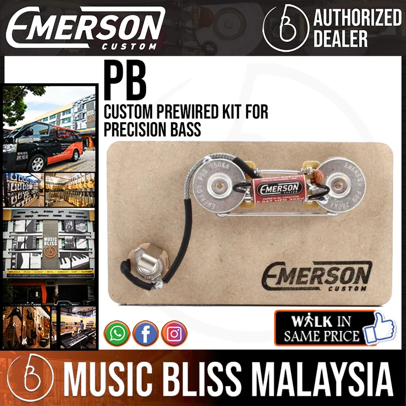 Emerson Custom Prewired Kit for Precision Bass