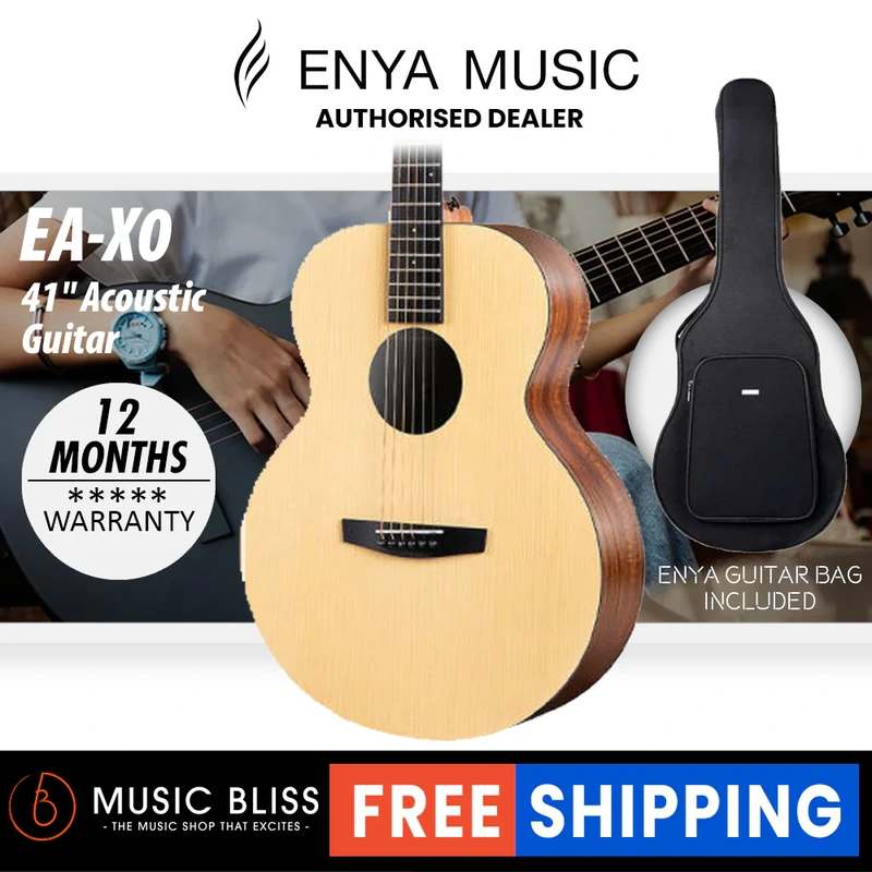 Enya EA-X0 41" Acoustic Guitar with Gig Bag