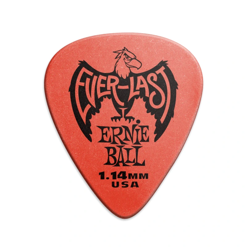 Ernie Ball 1.14mm Red Everlast Guitar Pick - Each