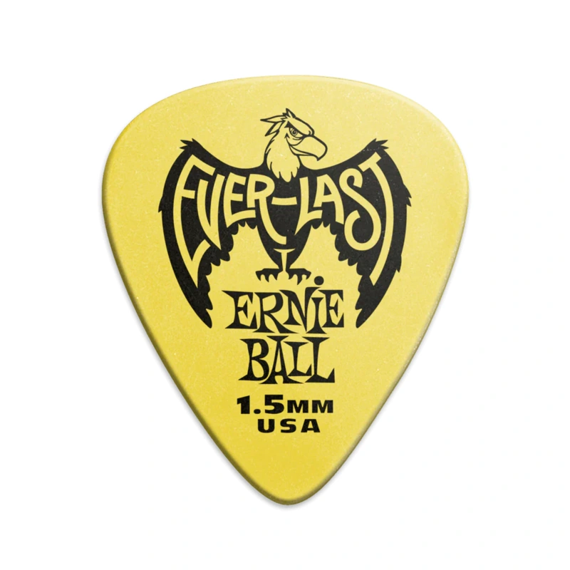 Ernie Ball 1.5mm Yellow Everlast Guitar Pick - Each